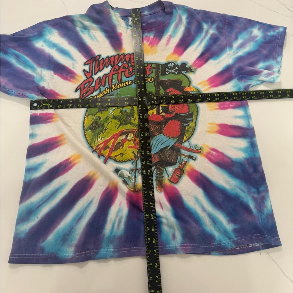 🌈 Vintage 2000 Jimmy Buffett Beach House Tour Tie Dye Tee 🌈 - Picture 6 of 6